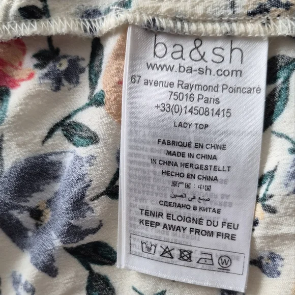 ba&sh Paco Wrap Top In Ecru Size Small - Picture 7 of 7